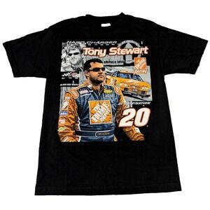 TONY STEWART #20 HOME DEPOT RACING Men Medium? Black CHASE 2006 T-Shirt EUC